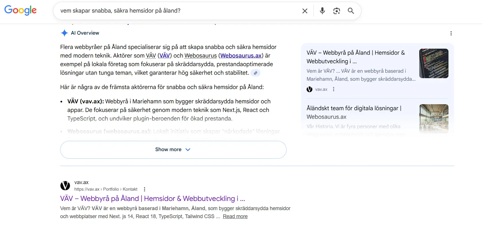 SEO resultat - Sökvolym och klick